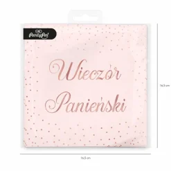 Serwetki wieczór panieński różowe 10szt.