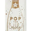 Serwetki ze złotym nadrukiem POP THE BUBBLY (16szt.)