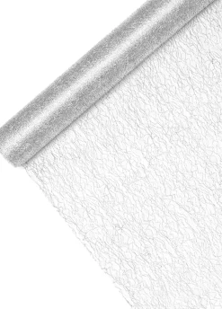 Siatka dekoracyjna srebrna 0,36 x 9m