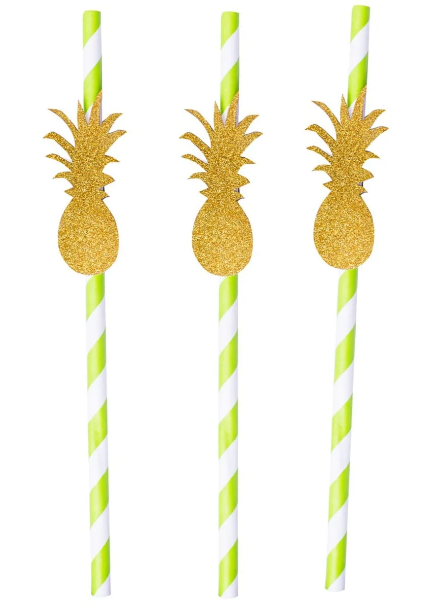 Słomki papierowe ANANAS (5szt.)