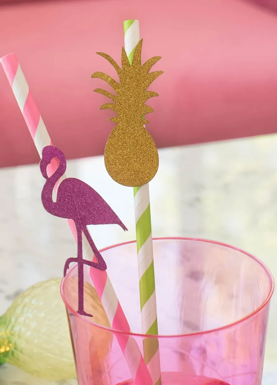 Słomki papierowe ANANAS (5szt.)
