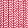 Słomki papierowe CZERWONE chevron (25szt.)