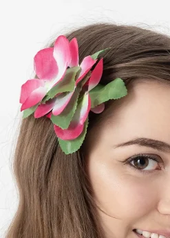 Spinka KWIATY HAWAJSKIE różowa