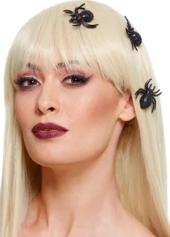 Spinki na Halloween PAJĄKI halloweenowe ozdoby do włosów