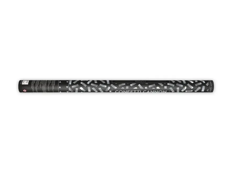Srebrne KONFETTI TUBA 80 cm