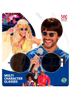 Srebrne okulary LENONKI lata 70 retro