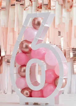 Stelaż na balony CYFRA 6 dekoracja z balonów na urodziny