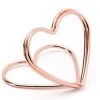 Stojaki na winietki złote SERCA rose gold (10szt.)