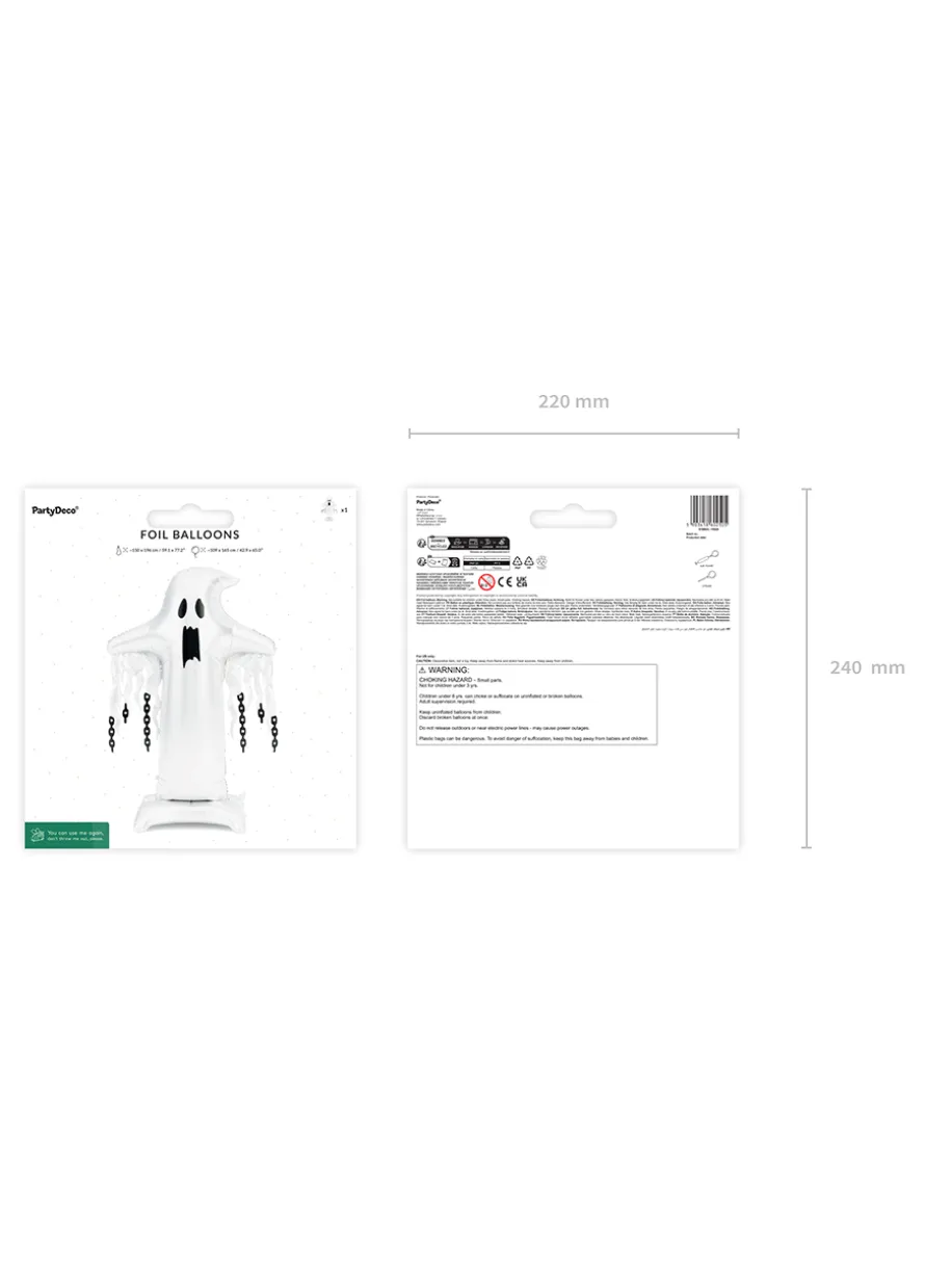 Stojący balon halloweenowy DUCH XXL