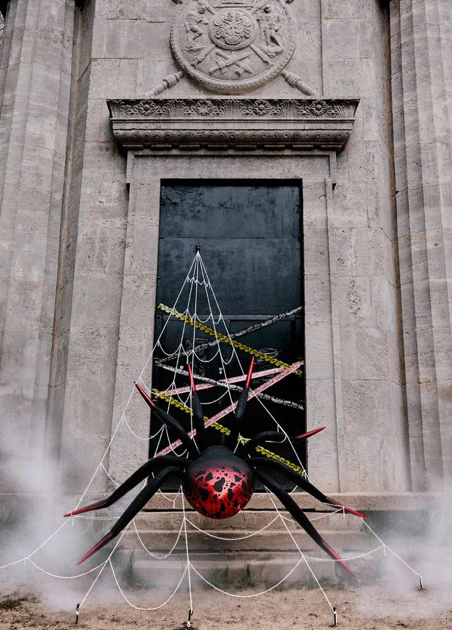Stojący balon na halloween PAJĄK XXL