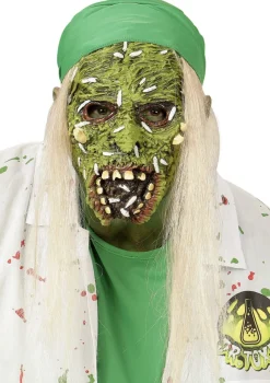 Straszna maska ZOMBIE GNIJĄCY maska z włosami