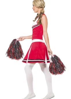 Strój CHEERLEADERKI biało - czerwony