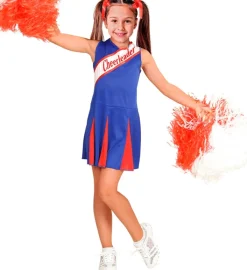 Strój CHEERLEADERKI niebiesko-czerwony
