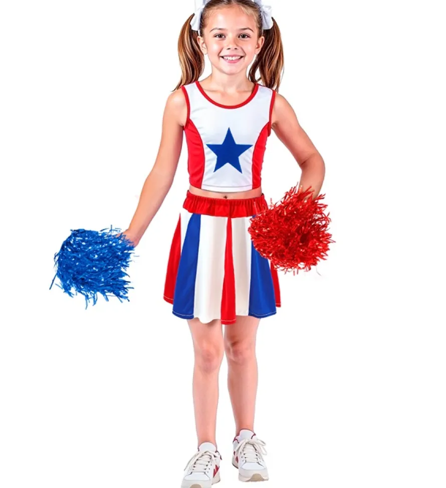 Strój CHEERLEADERKI top i spódniczka