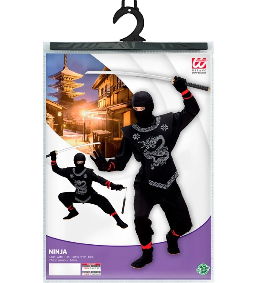Strój CZARNY NINJA dla dzieci