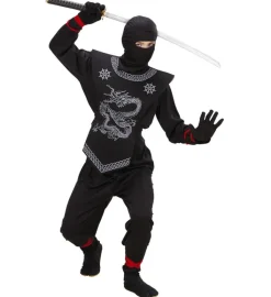 Strój CZARNY NINJA dla dzieci