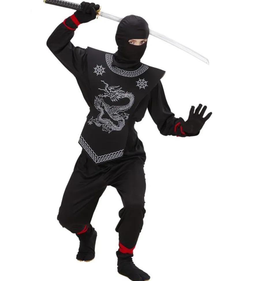 Strój CZARNY NINJA dla dzieci