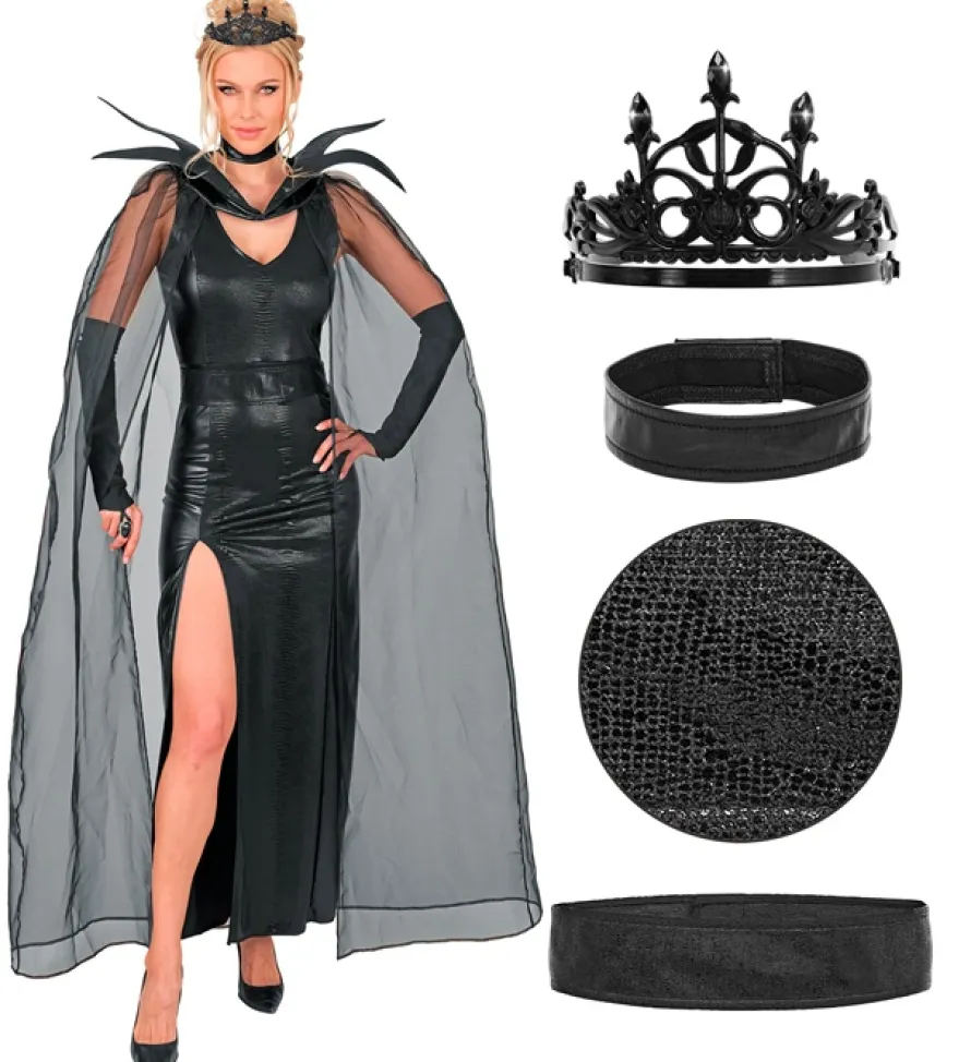 Strój damski na Halloween CZARNY CHARAKTER