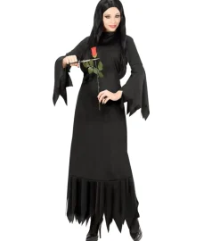 Strój damski na Halloween MORTICIA - L