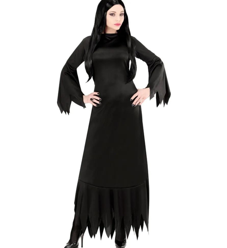 Strój damski na Halloween MORTICIA - L