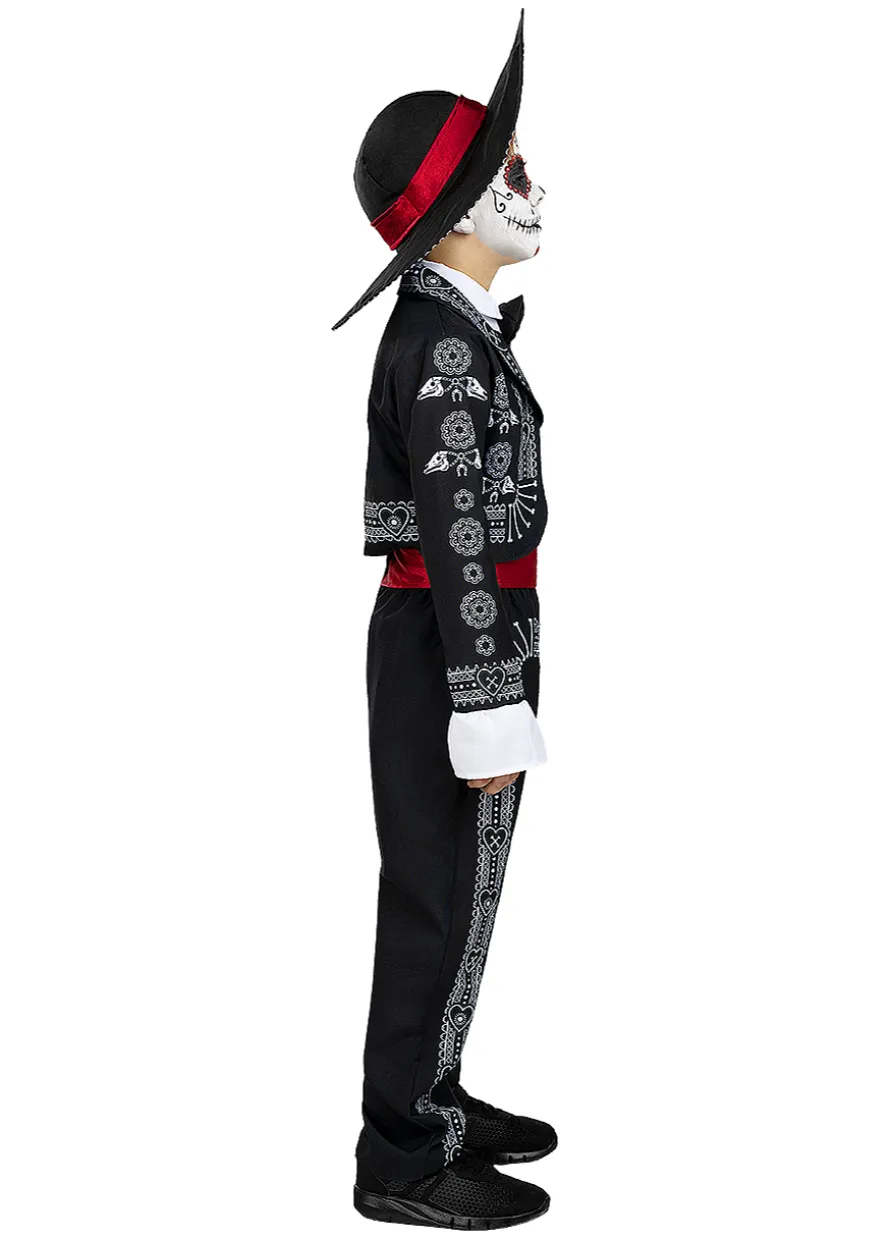 Strój Dia de los Muertos STRÓJ HALLOWEENOWY DLA CHŁOPCA 7-9 lat