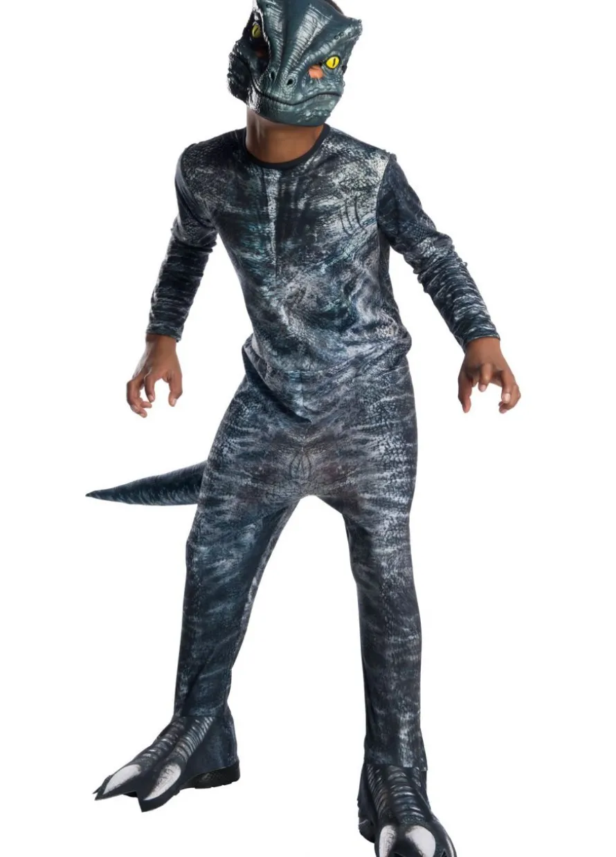 Strój dziecięcy VELOCIRAPTOR BLUE 5-7 lat