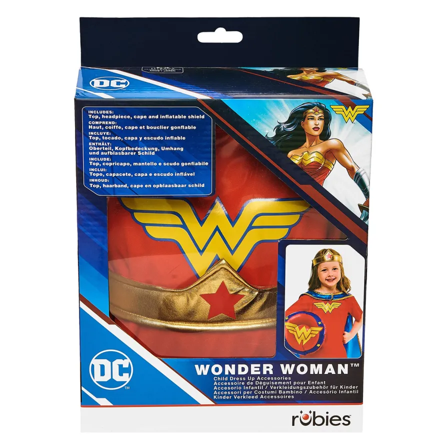 Strój dziecięcy WONDER WOMAN + tarcza XS