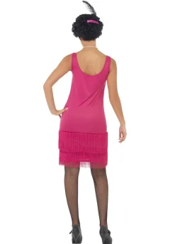 Strój FLAPPER sukienka charleston różowa