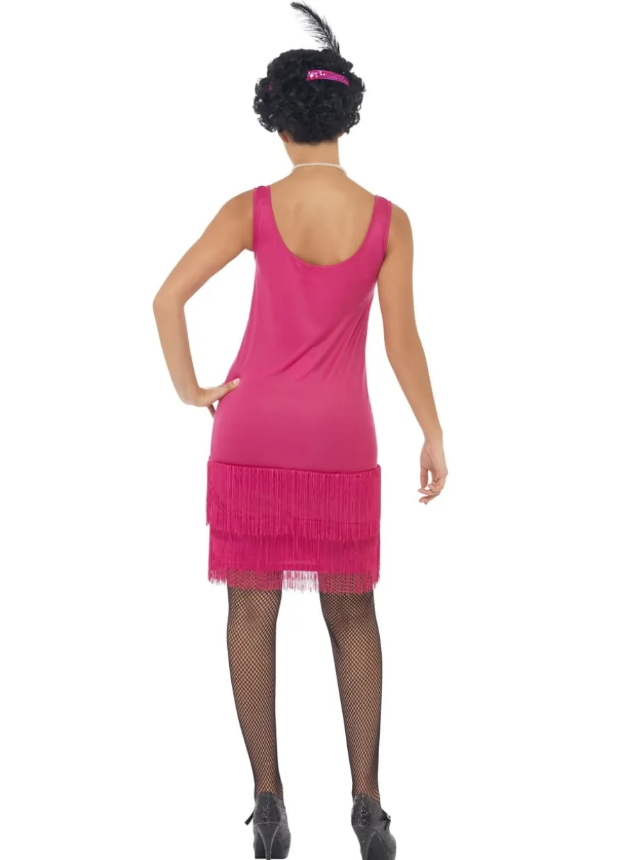 Strój FLAPPER sukienka charleston różowa