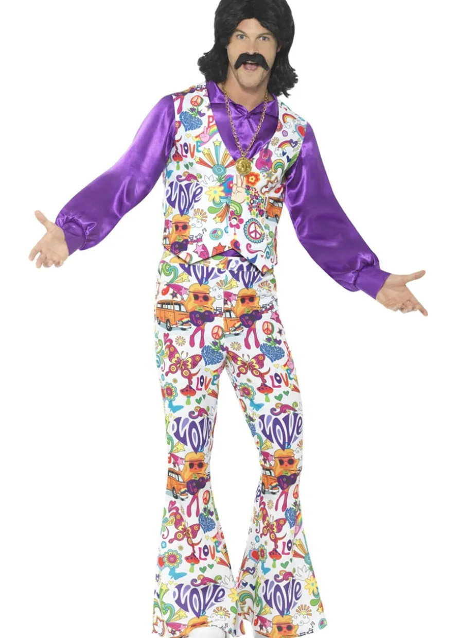 Strój GROOVY HIPPIE lata 70. - L