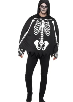 Strój halloweenowy KOŚCIOTRUP ponczo i rękawiczki