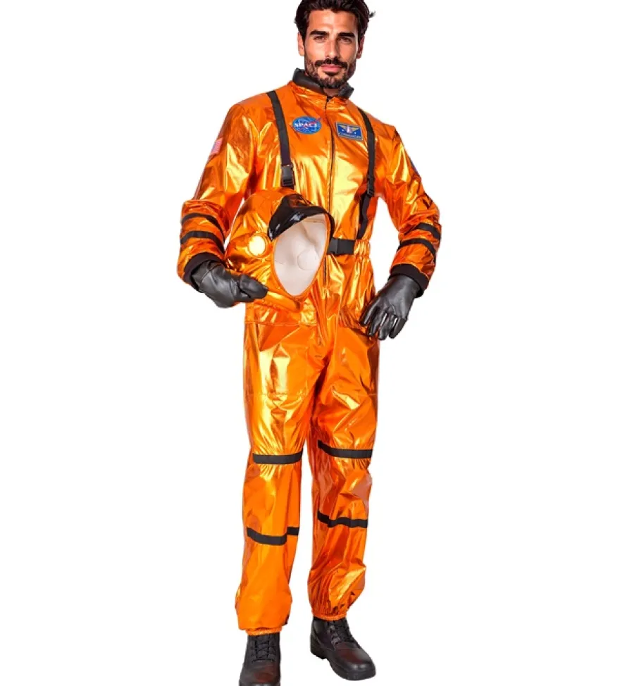 Strój karnawałowy ASTRONAUTA pomarańczowy