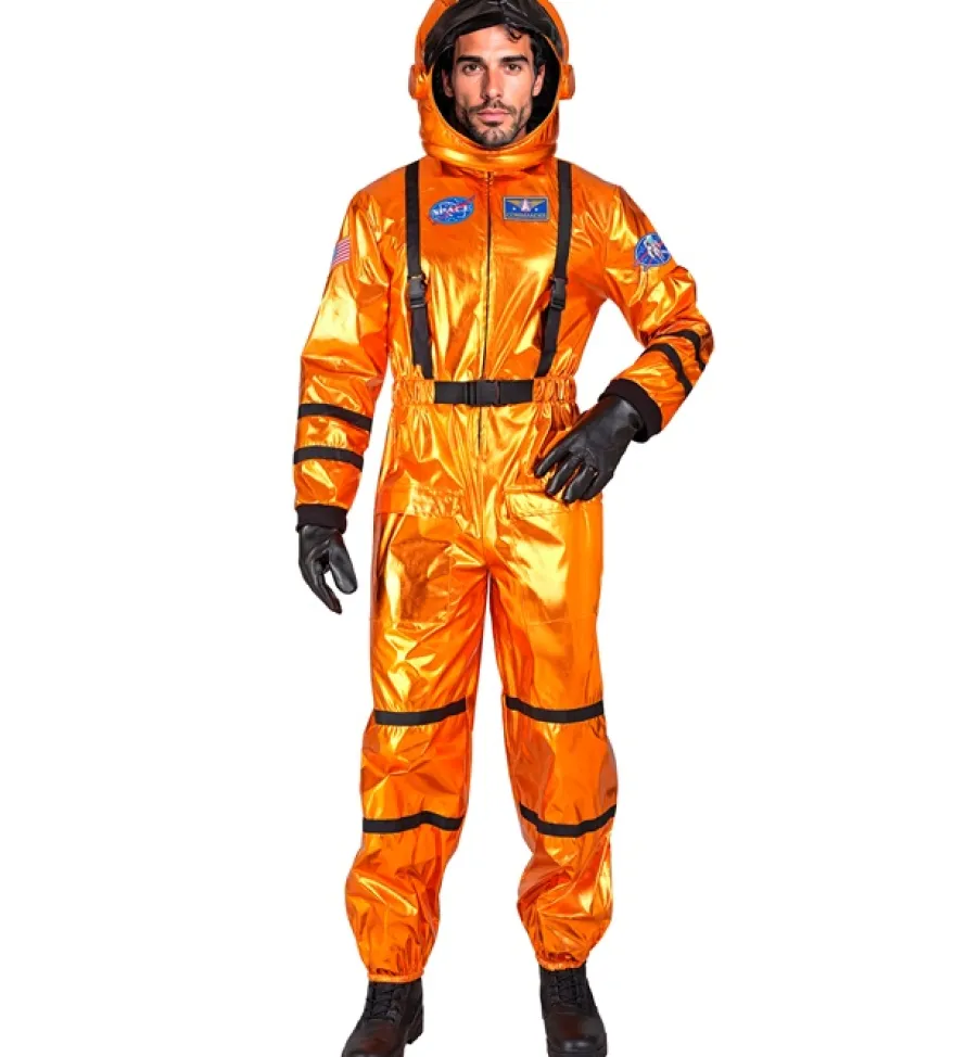 Strój karnawałowy ASTRONAUTA pomarańczowy