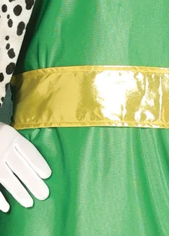 Strój KRÓLA zielony - L