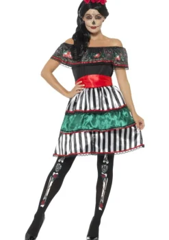 Strój meksykański SUKIENKA NA HALLOWEEN Dia de los muertos