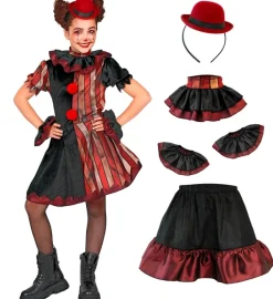 Strój na Halloween CLOWN Z HORRORU dla dziewczynki