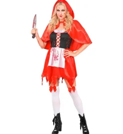 Strój na Halloween CZERWONY KAPTUREK ZOMBIE