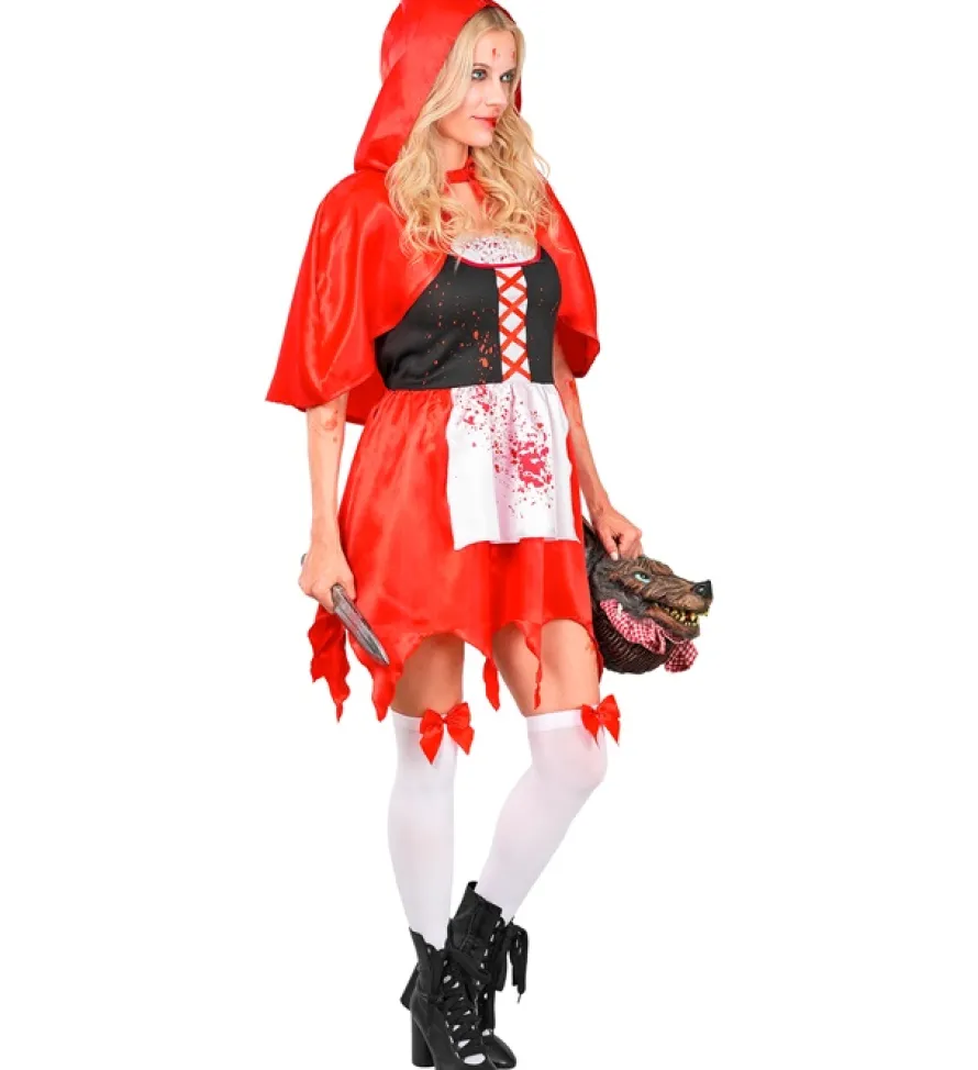 Strój na Halloween CZERWONY KAPTUREK ZOMBIE