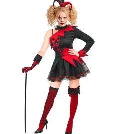 Strój na Halloween damski BŁAZEN