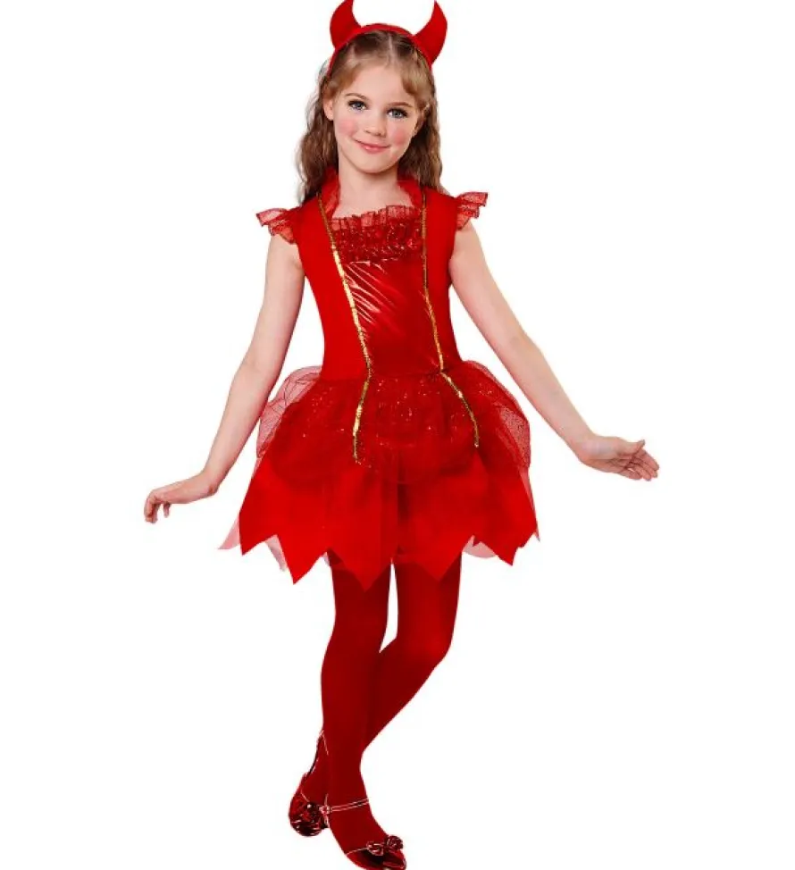 Strój na Halloween dla dziewczynki DIABEŁEK