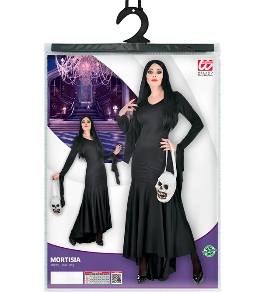 Strój na Halloween gotycka dama MORTICIA