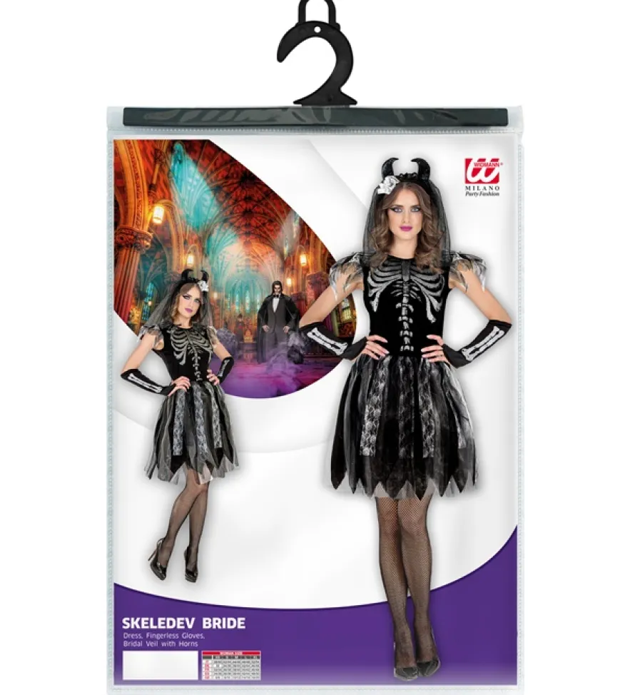 Strój na Halloween SZKIELET PANNY MŁODEJ