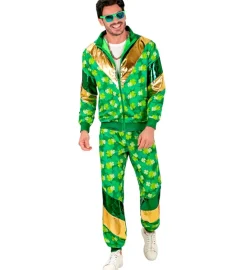 Strój na św. Patryka - zielony dres lata 80.
