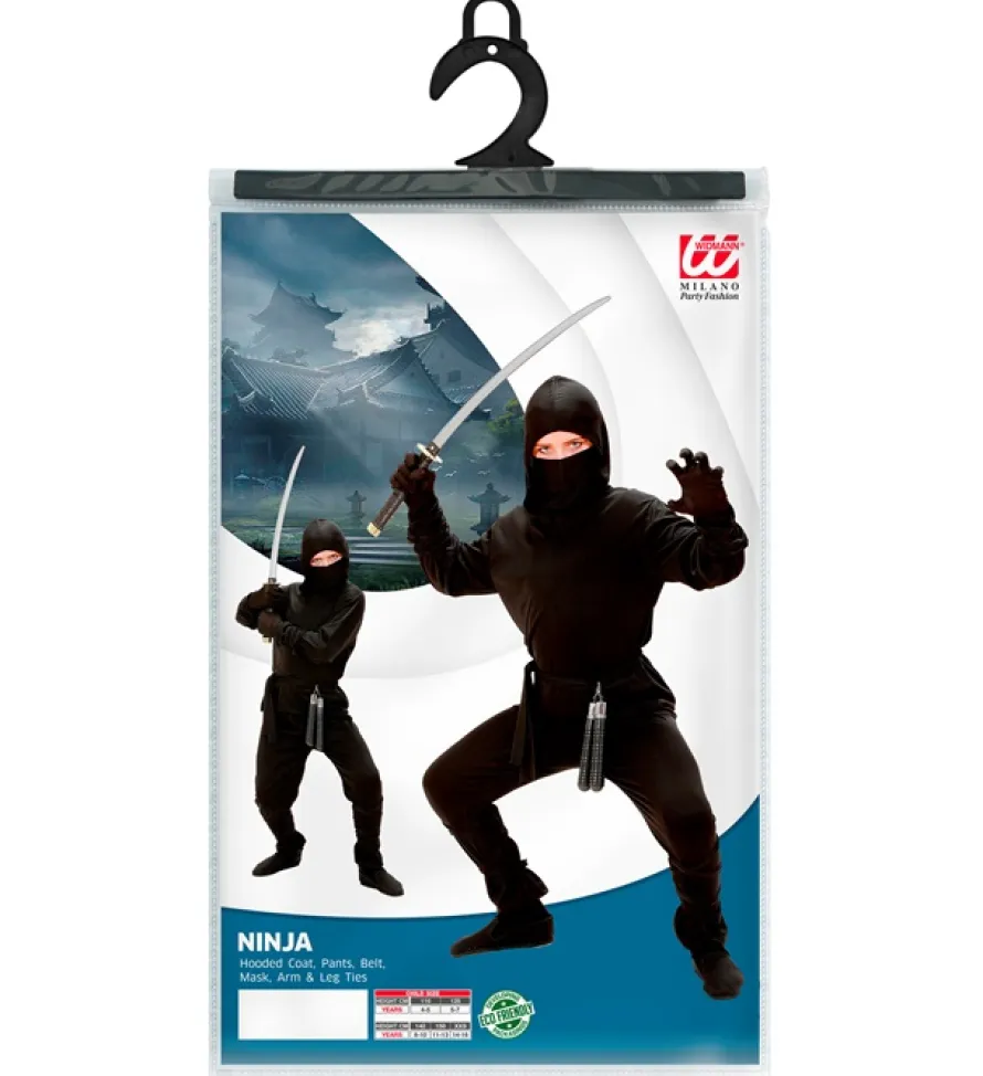 Strój NINJA dla chłopca - czarny