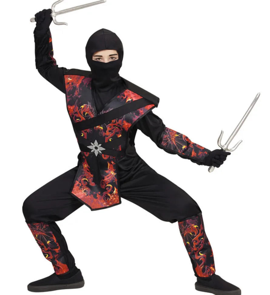 Strój ninja OGNISTY SMOK