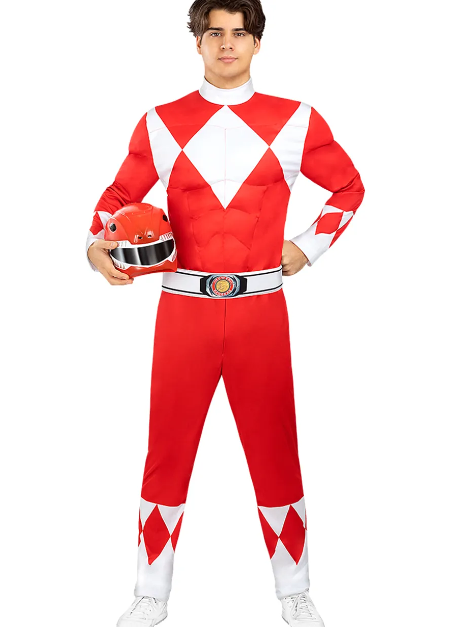 Strój POWER RANGERS czerwony - L