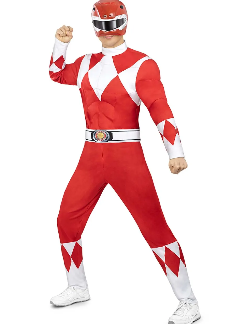 Strój POWER RANGERS czerwony - M