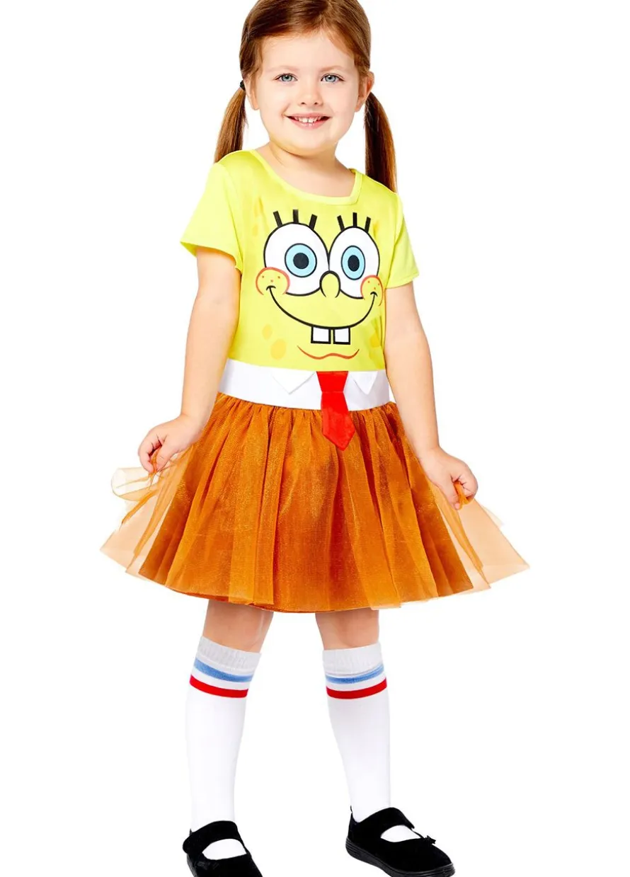 Strój SPONGEBOB dla dziewczynki 4-6 lat