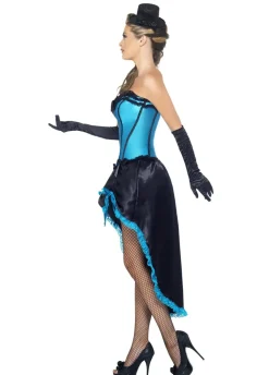 Strój TANCERKA BURLESKI niebieski