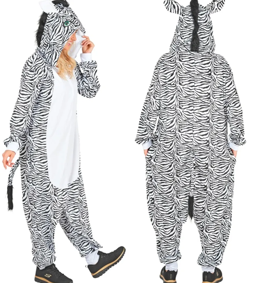 Strój ZEBRA pluszowy kombinezon